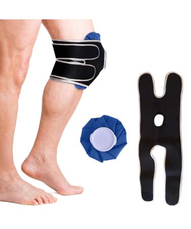 Doctor Developed Knee Ice Pack/Hot & Cold Pack with Wrap/Support Brace to Hold in Place 1