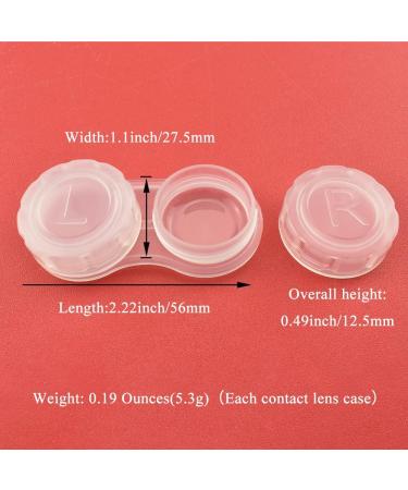 HAHIYO Contact Lens Case Box Holder 24mm Diameter - Leakproof, Durable, Convenient - 5 Pack Clear-5p - Buy Online on GoSupps.com