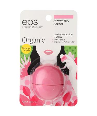 Eos Lip Balm Strawberry S Size .25 O Eos Lip Balm Strawberry Sorbet .25 Oz - Buy Online on GoSupps.com