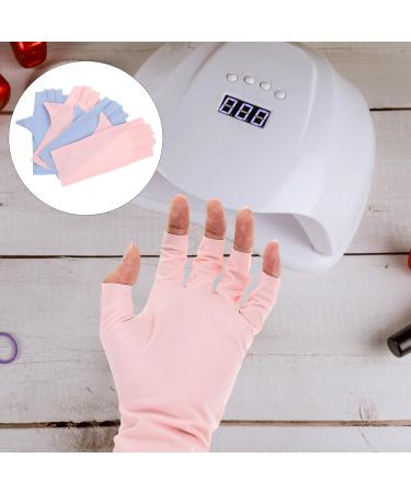 Beavorty 2 Pairs sun gloves pink gloves UV protection gloves for nail UV gloves for gel nail lamp nail art UV gloves nail art supplies nail UV gloves manicure Accessories Nylon 21x12x0.1cm 1.0 - Buy Online on GoSupps.com