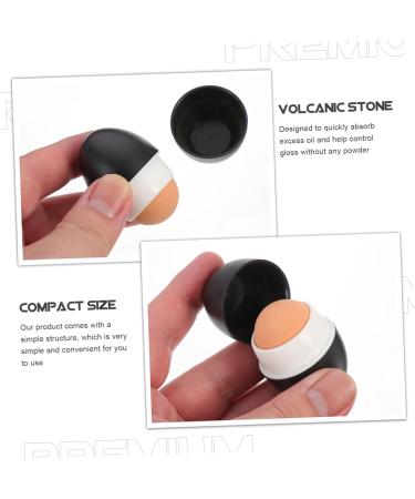 FRCOLOR Volcanic Stone Oil-absorbing Ball Skin Care Tools Cleaning Products Skin Deoiling Product Facial Tools for Skin Care Reusable Face Roller Simple Volcanic Stone Face Roller Portable 5x3cm Black - Buy Online on GoSupps.com