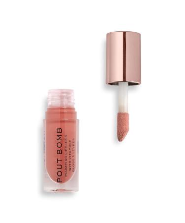 Revolution Pout Bomb Plumping Gloss - Kiss Nude 4.6ml | International Shipping Available - Buy Online on GoSupps.com
