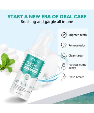 Whitening Foam Toothpaste | Fluoride-Free Sensitive Care | Natural Teeth Whitening & Pain Relief - Buy Online on GoSupps.com