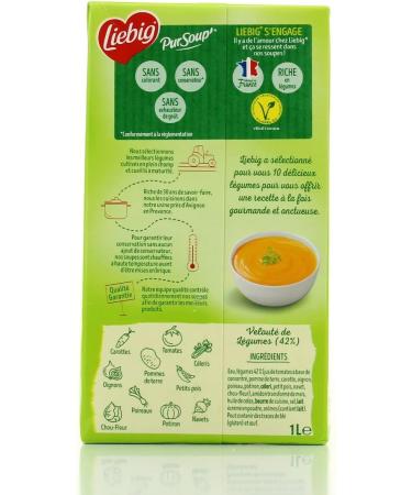  G n rique Pure Soup De Liebig - Pure Soup De Liebig Velout of 10 Vegetables 1L - 1L - Pack of 3 - Sold By Lot - Buy Online on GoSupps.com