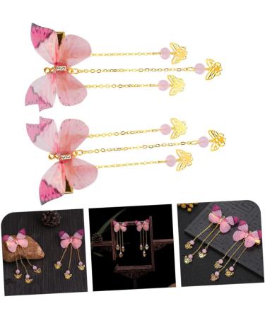 minkissy 3 Pairs Hanfu Butterfly Headdress Tassel Hairpins Butterfly Hair Accessories Kid Hair Clips Metal Hair Claw Clips Hairpin with Tassel Hanfu Hair Clip Chinese Tassel Hair Clip Girl - Buy Online on GoSupps.com