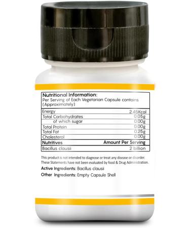 Basics Bacillus Clausii 2 Billion CFU Probiotic Capsules for Dogs Cats and Pets - Buy Online on GoSupps.com