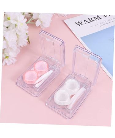 JECOMPRIS Mini Contact Lens Container - Portable Case for Colored Eye Lenses Travel Storage Box 8x5cm - Buy Online on GoSupps.com