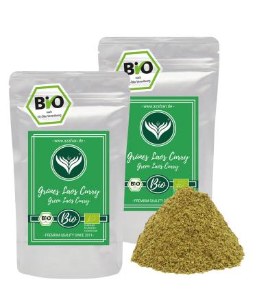Azafran ORGANIC Green Laos Curry | Curry powder Southeast Asian cuisine | Green curry powder Asian 500g