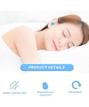 12 Pairs Soft Silicone Earplugs - Pink & Blue Deformable & Comfortable for Sleeping & Swimming - Hygiene Protection - Buy Online on GoSupps.com