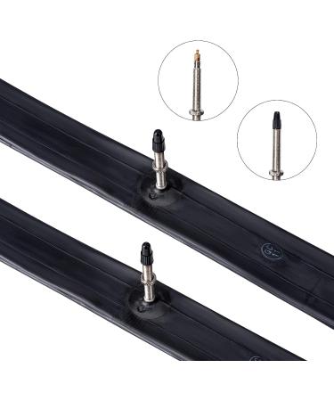2 Pack 700C 28 Road Bike Tubes FV48 Presta Valve | 700x35C/38C/40C/43C Compatible | Bicycle Tubes for 700C x 35C-43C Tires - Buy Online on GoSupps.com