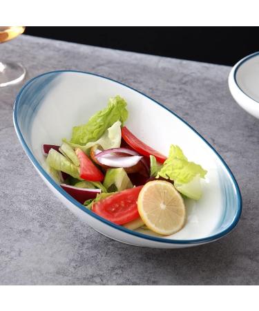 Salad Bowls Mixing Bowls Salad Bowl Ceramic Fruit Bowl Side Dish Plate Oblique Bowl Home Kitchen Restaurant Vegetable Salad Bowl Pasta Bowl Salad Bowl Pasta Bowls(A2pc Small) (A2pc Large) - Buy Online on GoSupps.com