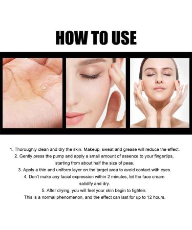 2pcs Instant Face Lift Cream Face Tightener Neck Eye Tightening Lifting Serum Skin Firming Anti Aging in 2 Minutes Smooth Appearance of Wrinkles Loose Sagging Puffiness Fine Appearance of Loos - Buy Online on GoSupps.com