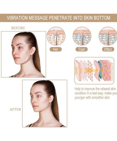 Ultrasound Hot & Cool Skin Massage Device | Sonic Vibration Face Care for Pore Minimization & Anti-Aging - Buy Online on GoSupps.com