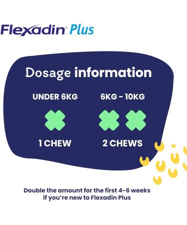 Flexadin Plus Joint Supplement Chews for Cats and Small Dogs (up to 10kg) | Supports Mobility & Flexibility | With Glucosamine, Chondroitin, Omega 3 & Vitamin E | 90 Chews - Buy Online on GoSupps.com