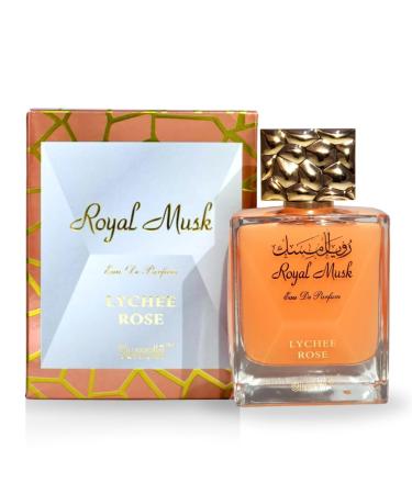 Royal Musk Lychee Rose Arabian Perfumes For Women - Eau de Parfum Spray 100ML (3.4 OZ) Exotic Womens Perfume With Citrus Fruity & Musky Notes - Long Lasting Perfume For All Day Freshness 3.4 Fl Oz (Pack of 1) Royal Musk Lychee Rose
