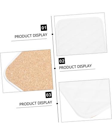  POPETPOP POPETPOP Nail Palette Nail Polish Holder Oil Painting Manicure Display Panels Non-Stick Paint Palettes White Cosmetic Multipurpose Ceramic - Buy Online on GoSupps.com