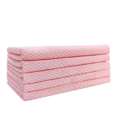 Becoler Kitchen Cloth Dish Towels Premium Dishcloths Super Absorbent Coral Velvet Dishtowels Nonstick Oil Washable Fast Drying Urban Villa Dish (Pink One Size) Pink One Size