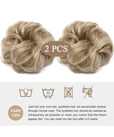 Buy SEGO 2 PCS Hair Extensions - Natural Wavy Bun Hairpiece in Medium Blonde | International Shipping Available - Buy Online on GoSupps.com