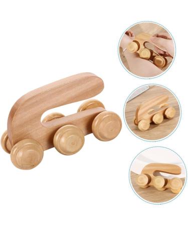 Healeved Wood Roller Massage Device - Handheld Body Massager for Legs & Back Relief | Anti-Roller & Portable Wooden Massage Stick - Buy Online on GoSupps.com