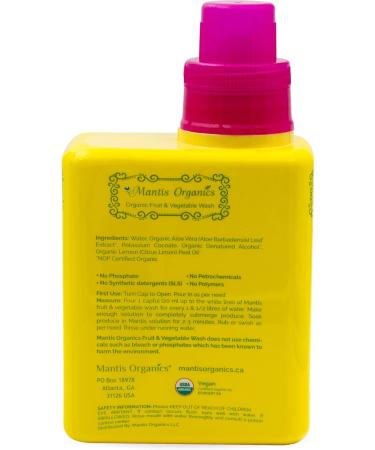 2 Pack Organic Fruit & Vegetable Wash USDA Organic Produce Cleanser Made in Canada Food Grade Organic Ingredients Removes Surface Pesticides Wax Soil Dirt & other contaminants Each 26.54 fl oz - Buy Online on GoSupps.com