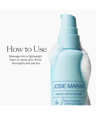 Josie Maran Argan Apothecary Calming Facial Cleanser | Gentle Exfoliating Face Wash for Sensitive Skin | Organic Argan Oil Salicylic Acid & Tea Tree Oil (4 fl oz) - Shop Internationally - Buy Online on GoSupps.com