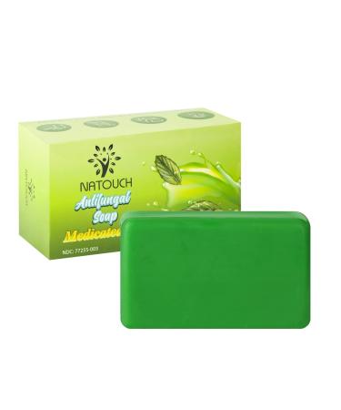 Natouch Antifungal Medicated Soap Bar  Athletes Foot Jock Itch Ringworm Yeast Infection Treatment for Humans  Tea Tree Oil Body Soap Bar With Natural Tea Tree Oil  Eucalyptus Oil  and Lavender Oil 4oz