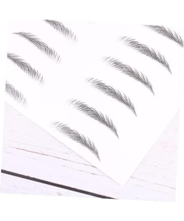 DRESSOOS 4 Sheets Pairs Eyebrow Sticker Hair-like Simulation Artificial Eyebrow Patch Black - Buy Online on GoSupps.com