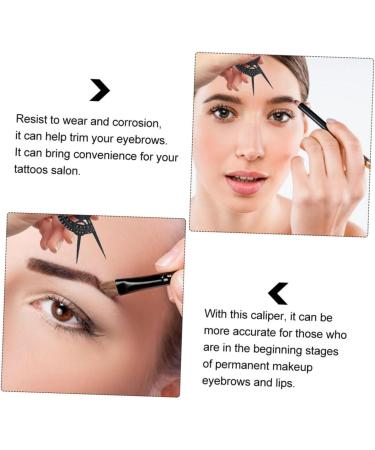 WOONEKY Brow Mapping Ruler Eyebrow Positioning Ruler Miniature Tools Eyebrow Drawing Line Tool Eyebrow Trimming Orthotics - Buy Online on GoSupps.com