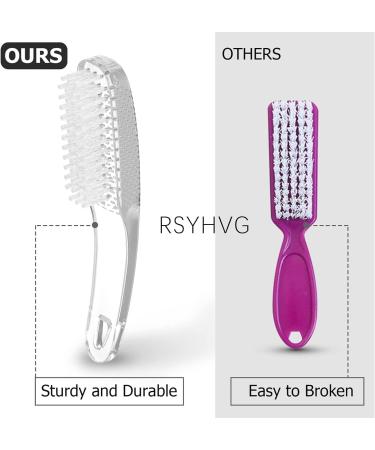 RSYHVG 4 Pcs Nail Brushes Nail Cleaning Brush Plastic Handle Scrubbing Brush Eco Friendly Fingernail Brush with Soft Bristles Nail Manicure Dust Brush for Hand Toes Nail Home Garden Salon use - Buy Online on GoSupps.com