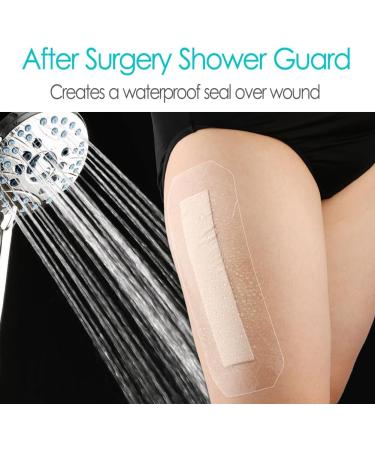 Waterproof Long Surgical Incision Bandages for Knee Replacement - Silicone Adhesive Dressing & Non-Stick Pads - Hip Wound Care Shower Patches (4x10 Inch Pack of 5 - Buy Online on GoSupps.com