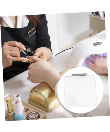 2 pi ces Palette de Maquillage pour Ongles Transparente Acrylique Palette de M lange Portable Ergonomique avec Poign e Incurv e Outil Cosm tique R utilisable pour Fond de Teint et - Buy Online on GoSupps.com