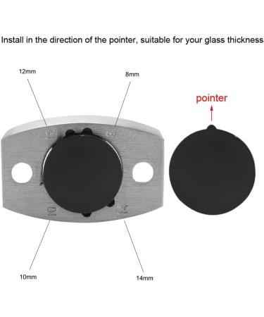 Premium 304 Stainless Steel Bottom Guide for Frameless Glass Sliding Doors | Replacement Floor Guide for 8-14mm Thickness - Buy Online on GoSupps.com