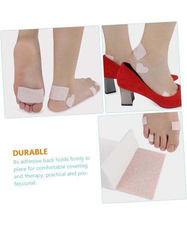 UKCOCO 50 Sheets Flannel Footsticker Shoe Pads Corn Cushions Glass Milk Bottle Forefoot Pads Feet Callus Pads Breathable Foot Pads Metatarsal Pads of Foot of Feet Care Pink Insole - Buy Online on GoSupps.com