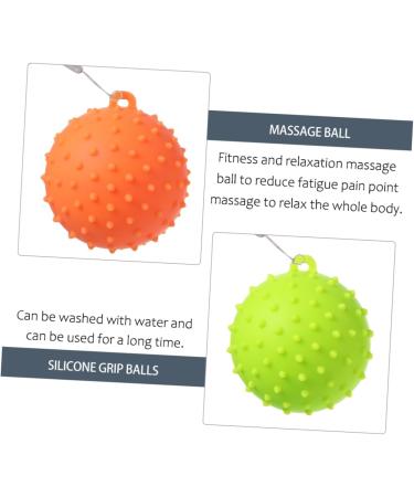 Anneomas Finger Strength Trainer - 2-Piece Hand Exercise Massage Balls for Stress Relief & Finger Grip Enhancement - Medium Green - Buy Online on GoSupps.com