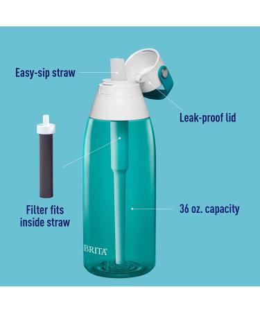 Brita 36oz Plastic Water Filter Bottle - Sea Glass - 1 Count - Buy Online on GoSupps.com