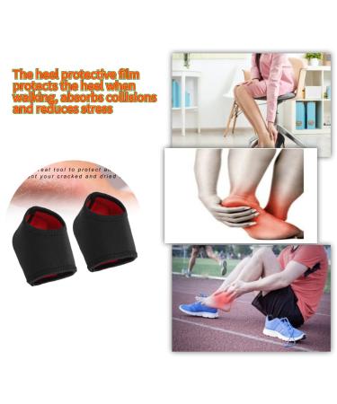 Heel Support SOK - 2 Pieces Silicone & Neoprene Heel Spur Bandage | Unisex Anti-Tear Protection Wrap for Pain Relief - Buy Online on GoSupps.com