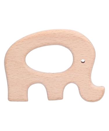5pcs Baby Elephant Teething Toys | Beech Wood Pain Relief Rings | Modern DIY Necklace & Bracelet - Buy Online on GoSupps.com