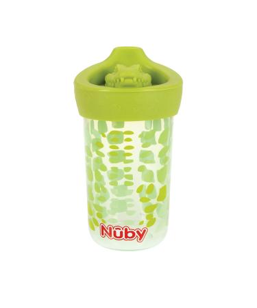 Nuby No Spill 3D Character Sippy Cup with Soft Touch Flo Silicone Top  12 Ounce  Alligator (Prints May Vary)