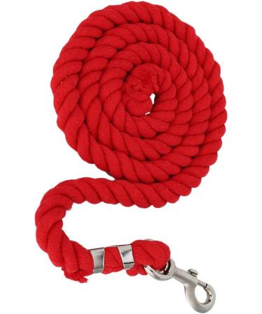 Felenny Horse Rope Leash Thickened Colorful Woven Bolt Rope Strong Durable Horse Leads Braided Cotton Rope (Red) - Buy Online on GoSupps.com