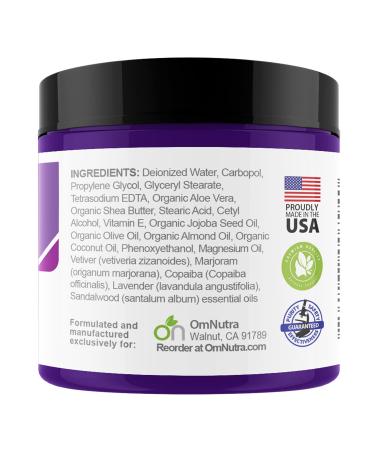 Topical Magnesium Cream for Sleep | 4OZ Organic Deep Sleep Lotion with Lavender | Melatonin Free Moisturizer for Better Sleep - Buy Online on GoSupps.com