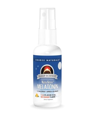 Source Naturals NutraSpray Melatonin Natural Orange Flavor 2 fl oz (59.14 ml)