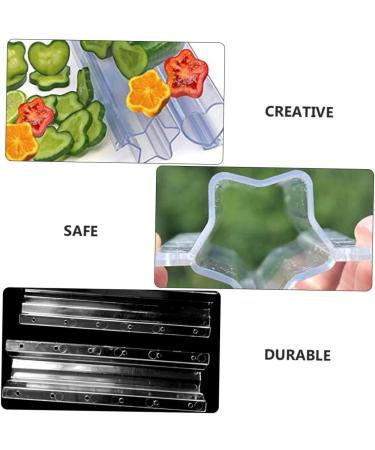 BCOATH Plastic Hearts 3pcs Vegetable Shaping Mold Pizza Accessories Cucumber Shaping Molds Vegetable Mold Shaped Flowerpot Transparent 20x5.5cm - Buy Online on GoSupps.com