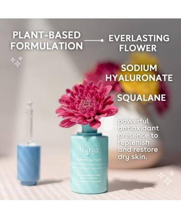 Buy Nuria Hydrate Moisture Replenishing Serum - Antioxidant Skincare for All Skin Types | Everlasting Flower Extract & Squalane Oil | 25mL - Buy Online on GoSupps.com