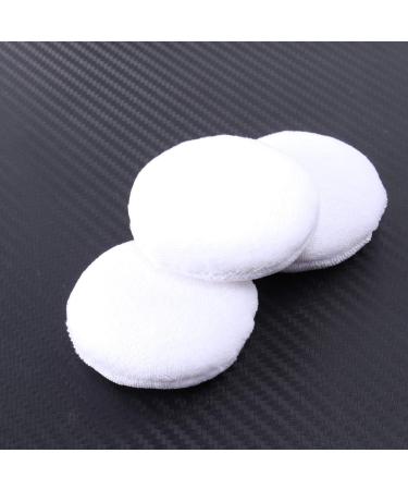 SUPVOX 5pcs Powder Puff Washable Large Body Puff Fluffy Powder Puff with Ribbon (White)60mm - Buy Online on GoSupps.com
