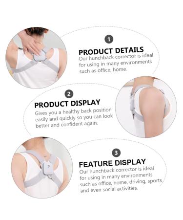 FRCOLOR Adjustable Posture Correcting Belt | Smart Shoulder Support & Upper Brace for Better Posture | Shop Internationally - Buy Online on GoSupps.com