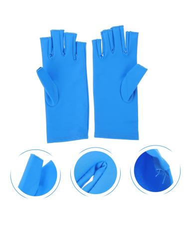 Beavorty 1 Pair nail gloves nail art gloves manicures art gloves Nails UV Shield Glove UV shield mittens UV fingerless gloves nail tool Elastic spandex ultra violet light - Buy Online on GoSupps.com