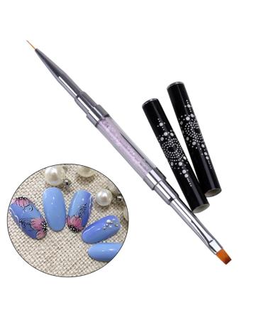minkissy Manicure Tools Professional Nail Art Tools Nail Art Liner Brush Nail Polish Liner Diy Nail Tool Nail Art Liner Pen Nail Art Brush Pen Manicure Tool Dual Purpose Pen Both Ends