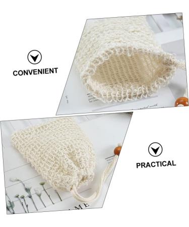 Healeved 25 Pcs Soap Bag Exfoliating Soap Pocket Mesh Soap Saver Pouch Soap Saver Pouch Bag Sisal Beige - Buy Online on GoSupps.com