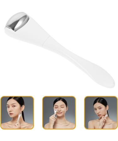 Healeved Stainless Steel Ice Roller Facial Eye Massage Roller Skin Care Tool with Plastic Handle for Puffiness Relief Tighten Pores - Buy Online on GoSupps.com