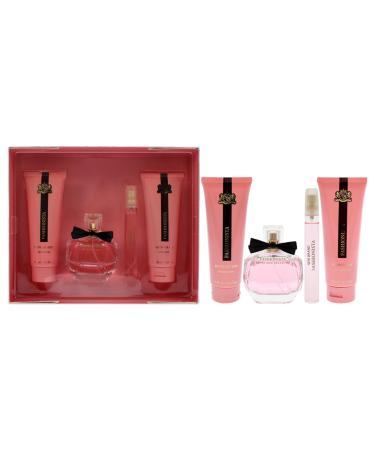 Prestige Fashionista by New Brand for Women - 4 Pc Gift Set 3.4oz EDP Spray 0.5oz EDP Spray 4.3oz Shower Gel 4.3oz Body Lotion